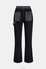Esprit 90s high-rise straight leg workwear jeans Women Black Medium Wash Denim P0D0X365 - Image 5