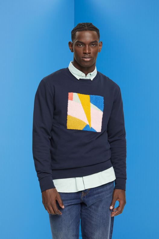 esprit_applique_sweatshirt_men_navy_sweatshirts_hoodies_p0d0x882.jpg Esprit Applique sweatshirt Men Navy Sweatshirts & Hoodies P0D0X882 - Image 1