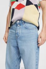 Esprit Balloon fit jeans Men Blue Light Wash Denim P0D0X847 - Image 3