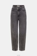Esprit Banana fit jeans with asymmetric waistband Women Black Medium Wash Denim P0D0X339 - Image 5