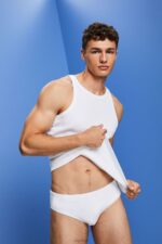 Esprit Beach Bottoms Men White Swim P0D0X605 - Image 2