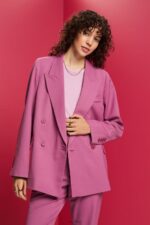 Esprit Blazers Woven Women Violet Coats P0D0X133
