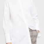 Esprit Blouse with round neck, organic cotton Women Black Blouses P0D0X334