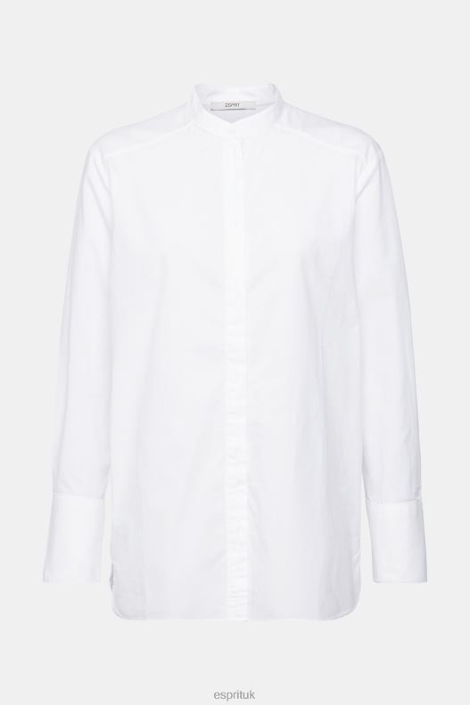 Esprit Blouse with round neck, organic cotton Women Black Blouses P0D0X334 - Image 5