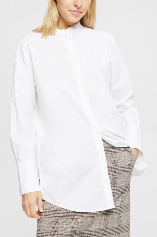 Esprit Blouse with round neck, organic cotton Women Black Blouses P0D0X334 - Image 1