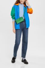Esprit Boat neck long sleeve top Women Bright Blue Long Sleeve P0D0X367 - Image 2