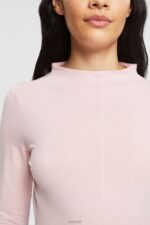Esprit Boat neck long sleeve top Women Light Pink Long Sleeve P0D0X368 - Image 3