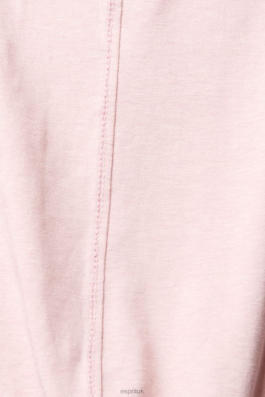 Esprit Boat neck long sleeve top Women Light Pink Long Sleeve P0D0X368 - Image 4
