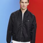 Esprit Bomber jacket Men Black Jackets P0D0X676