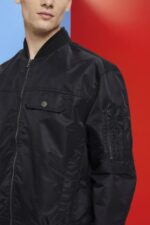 Esprit Bomber jacket Men Black Jackets P0D0X676 - Image 3