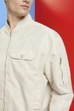 Esprit Bomber jacket Men Light Taupe Jackets P0D0X677 - Image 3