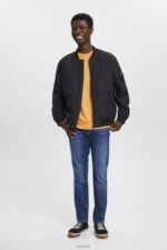 Esprit Bomber-style jacket Men Black Jackets P0D0X766 - Image 2