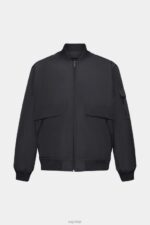 Esprit Bomber-style jacket Men Black Jackets P0D0X766 - Image 5