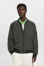 Esprit Bomber-style jacket Men Dark Khaki Jackets P0D0X767