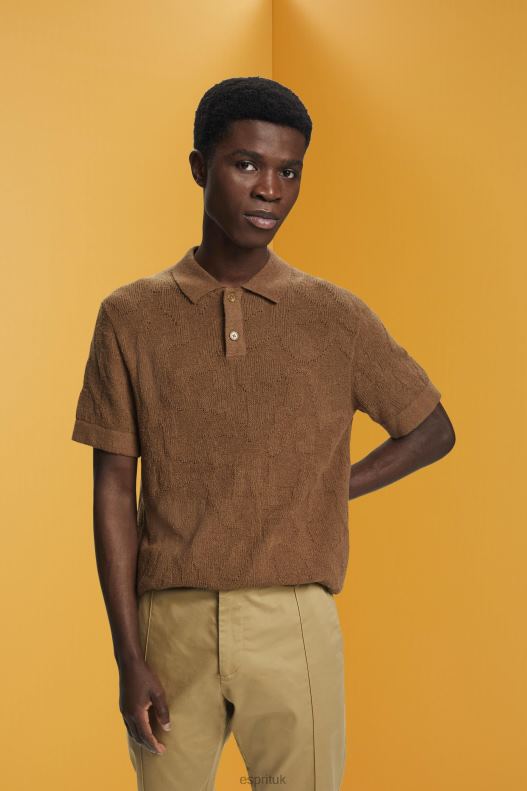 esprit_boucle_polo_shirt_men_pale_khaki_polos_p0d0x702.jpg Esprit Boucle polo shirt Men Pale Khaki Polos P0D0X702 - Image 1