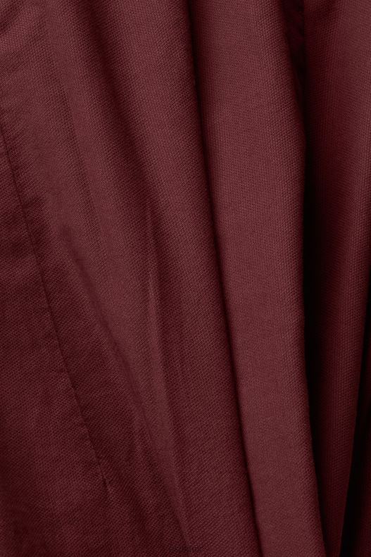 Esprit Button down cotton shirt Men Bordeaux Red Shirts P0D0X814 - Image 4