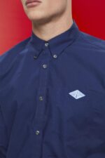 Esprit Button-down cotton shirt Men Navy Shirts P0D0X660 - Image 3