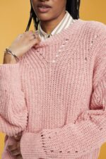 Esprit Cable knit jumper Women Pink Sweaters P0D0X273 - Image 3