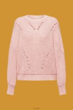 Esprit Cable knit jumper Women Pink Sweaters P0D0X273 - Image 5