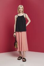 Esprit Camisole top with smock, TENCEL Women Black Top P0D0X198 - Image 2