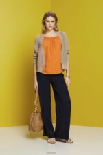 Esprit Camisole top with smock, TENCEL Women Orange Top P0D0X199 - Image 2