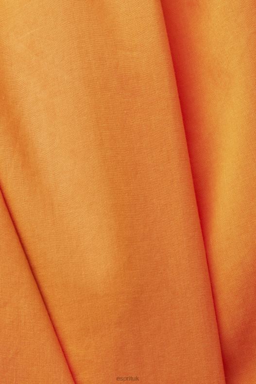 Esprit Camisole top with smock, TENCEL Women Orange Top P0D0X199 - Image 4