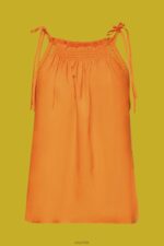 Esprit Camisole top with smock, TENCEL Women Orange Top P0D0X199 - Image 5