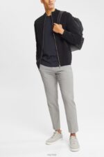 Esprit Cardigan with zip Men Black Sweaters P0D0X921 - Image 2