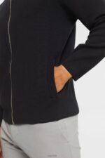 Esprit Cardigan with zip Men Black Sweaters P0D0X921 - Image 3