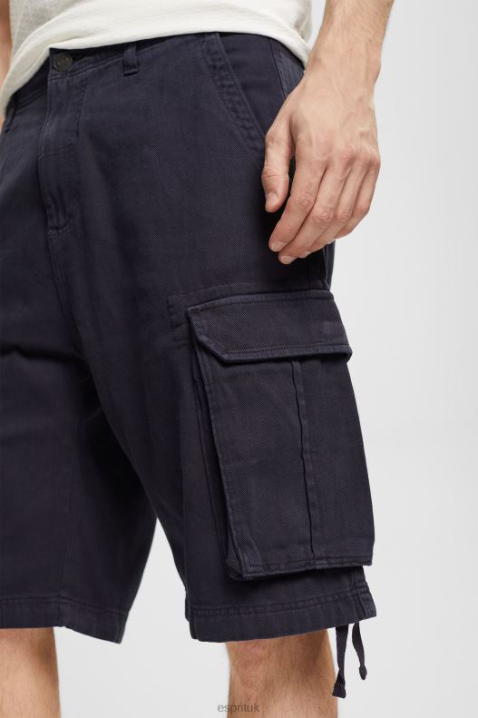 Esprit Cargo shorts made of sustainable cotton Men Navy Shorts P0D0X846 - Image 3