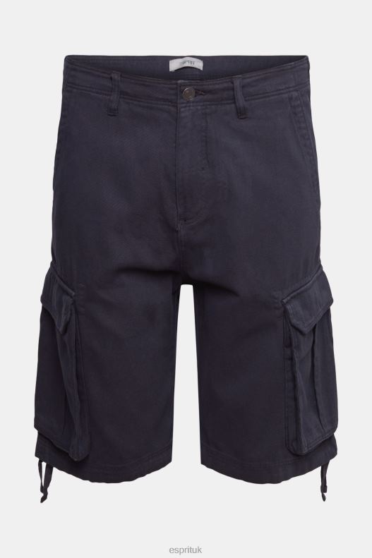 Esprit Cargo shorts made of sustainable cotton Men Navy Shorts P0D0X846 - Image 5