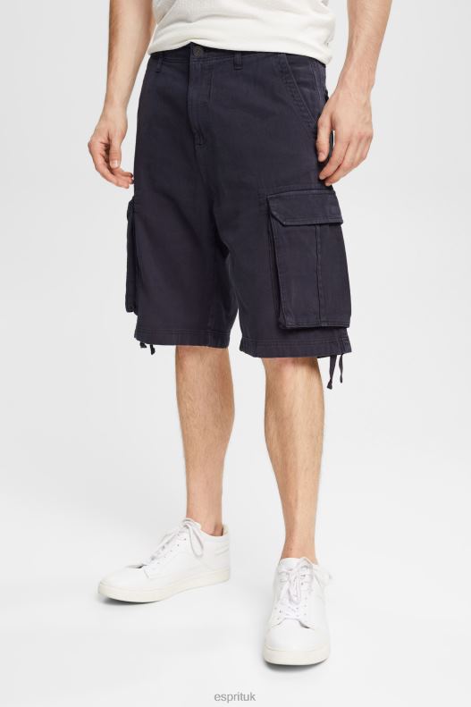 Esprit Cargo shorts made of sustainable cotton Men Navy Shorts P0D0X846 - Image 1