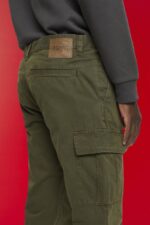 Esprit Cargo trousers Men Dark Khaki Trousers & Pants P0D0X730 - Image 3