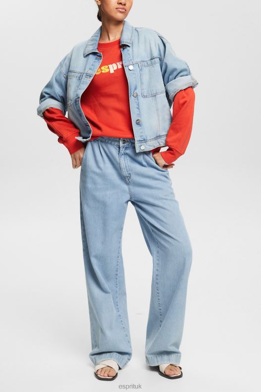 Esprit Casual logo puff print sweatshirt Women Orange Red Sweatshirts & Hoodies P0D0X366 - Image 2