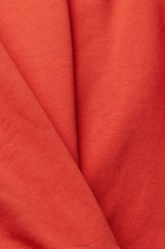 Esprit Casual logo puff print sweatshirt Women Orange Red Sweatshirts & Hoodies P0D0X366 - Image 4