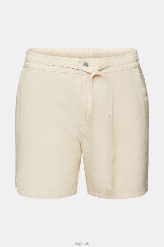 Esprit Casual shorts with elasticated waistband Women Pastel Pink Shorts P0D0X299 - Image 5