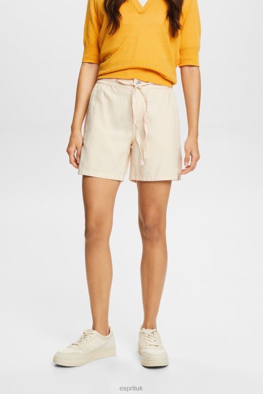 Esprit Casual shorts with elasticated waistband Women Pastel Pink Shorts P0D0X299 - Image 1