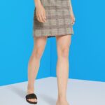 Esprit Check mini skirt Women Ice Skirts P0D0X484