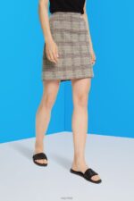 Esprit Check mini skirt Women Ice Skirts P0D0X484