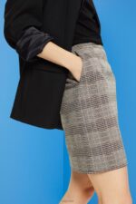 Esprit Check mini skirt Women Ice Skirts P0D0X484 - Image 3