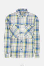 Esprit Checked shirt Men Blue Shirts P0D0X886 - Image 5