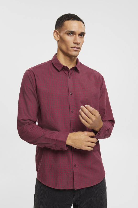 esprit_checked_slim_fit_shirt_men_bordeaux_red_shirts_p0d0x690.jpg Esprit Checked slim fit shirt Men Bordeaux Red Shirts P0D0X690 - Image 1