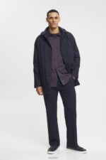 Esprit Checked slim fit shirt Men Navy Shirts P0D0X689 - Image 2