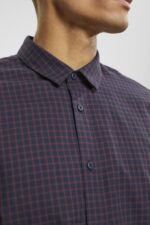 Esprit Checked slim fit shirt Men Navy Shirts P0D0X689 - Image 3
