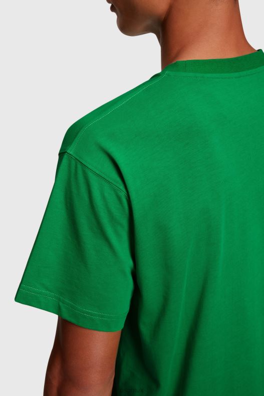 Esprit Chest flocked logo applique t-shirt Men Green T-Shirts P0D0X609 - Image 3