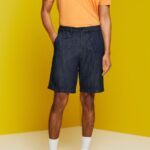 Esprit Chino shorts in a jeans look Men Blue Black Shorts P0D0X614