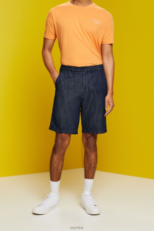 Esprit Chino shorts in a jeans look Men Blue Black Shorts P0D0X614 - Image 1