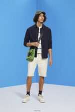 Esprit Chino-style shorts Men Cream Beige Shorts P0D0X750 - Image 2