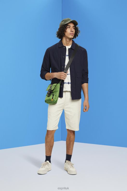 Esprit Chino-style shorts Men Cream Beige Shorts P0D0X750 - Image 2