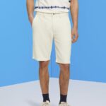 Esprit Chino-style shorts Men Cream Beige Shorts P0D0X750